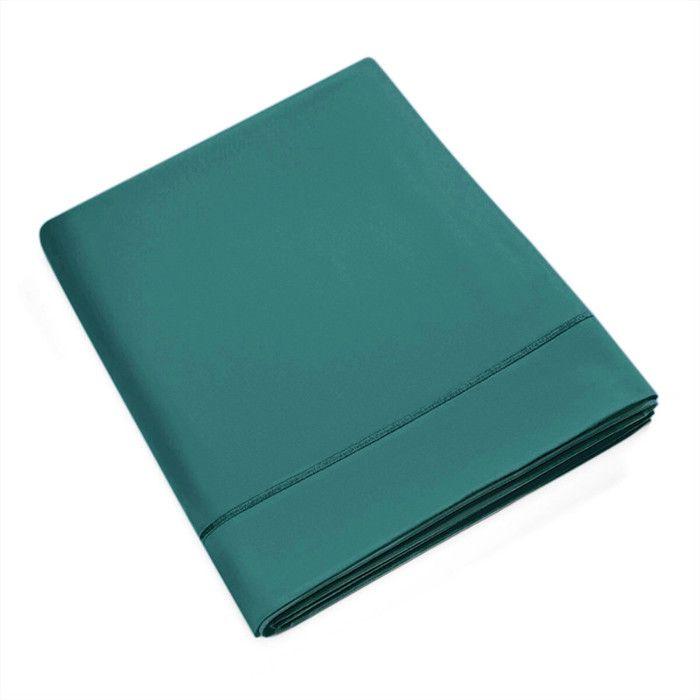 Drap plat percale de coton peigné "Julian" toutes dimensions Coton Pur - Julian Paon - 240 x 300 cm pour lit 2 places