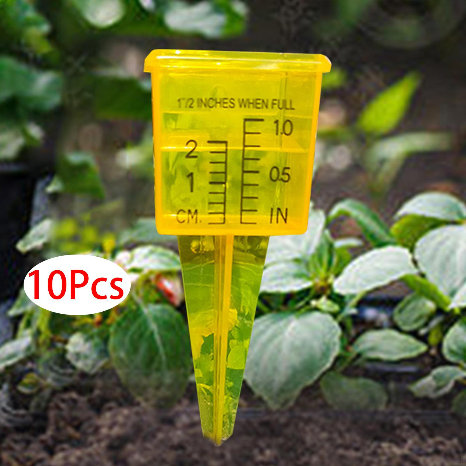 

10x Rain Gauge Collector 1.5inch Calculate The Average Rainfall Measurement Tool Water