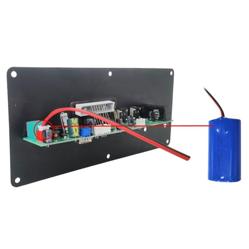 15W LCD Display Bluetooth-compatible Sound Amplifier Board Rechargeable Battery Support USB Charging USB Inputs for Car Home