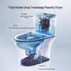 Home Siphon Toilet Bowl: One-Piece, Ceramic, Floor Drain, Super Swirl Flush for Bathroom Use