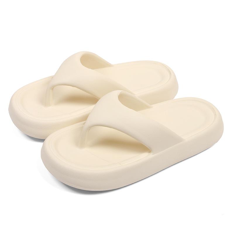 Flip-flops women's summer foot pinch thick bottom wear sandals beach couple new men's bathroom bath non-slip slippers