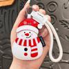PU Leather Holiday Bag Charm Lightweight Holiday Keyring Leather Keychain  Christmas Gift Exchange