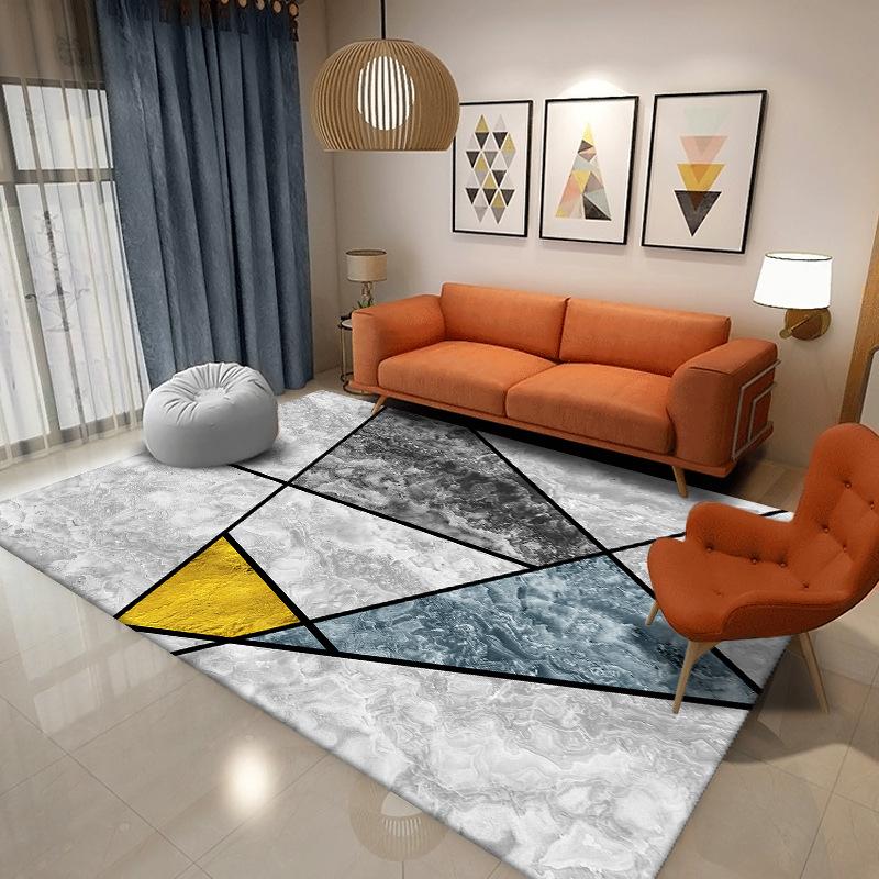 Living Room Geometric Carpet Rug Bedroom Bedside Rugs Home Sofa Table Decor Mat