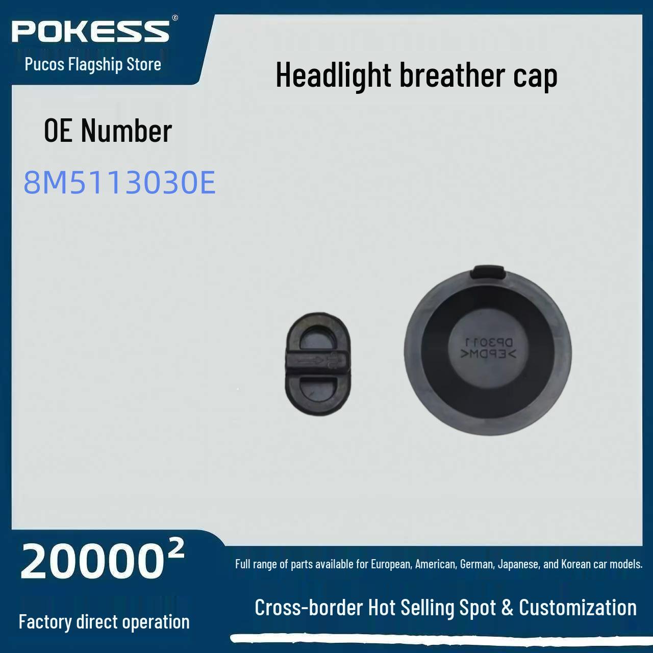 

Ford Focus Headlight Vent Cover - Model 8M5113030E Pokess/Prokoos