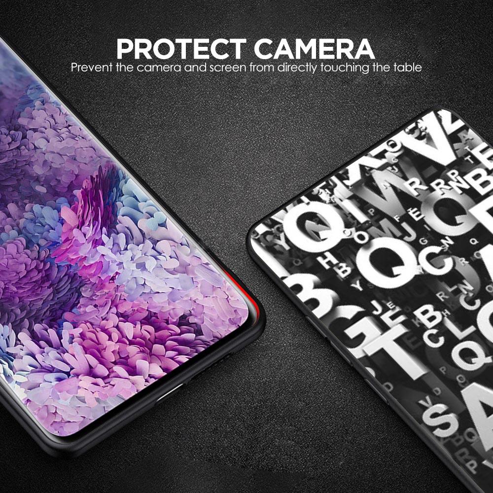 Number Pattern Phone Case for Samsung Galaxy A55 A35 A17 A07 A15 A13 A25 A51 A71 A72 A73 A32 A52 A52S A41 5G Soft TPU Shell Bags