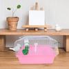Portable Small Bird Cage ABS Iron Spacious Travel Carrier Perch Food Box Water Dispenser Parrot Carrying Cage Bird Carrier