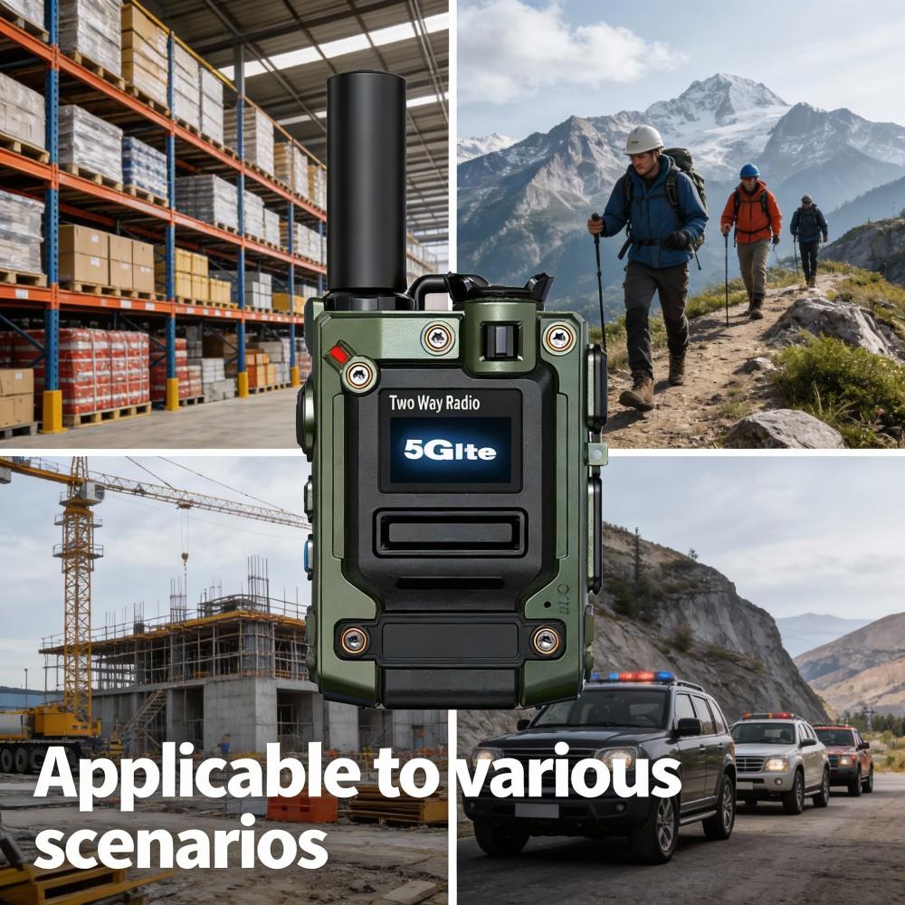 Globales Walkie-Talkie 4G 3G 2G integriertes bidirektionales Dualfrequenz-Walkie-Talkie mit unbegrenzter Entfernung von 5000 Kilometern