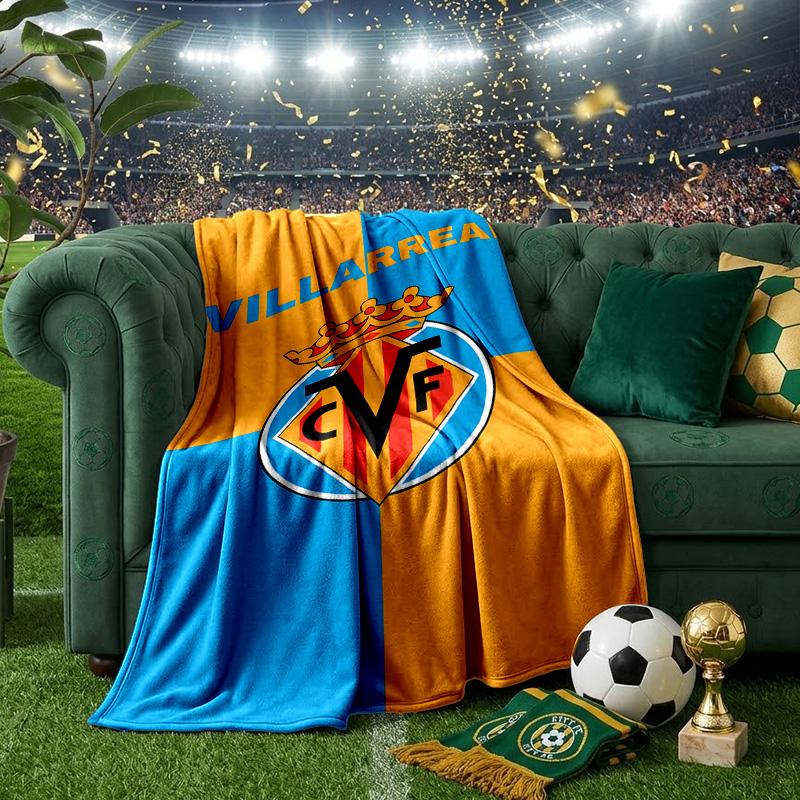 Villar-real Football Club Blanket Lightweight Ideal Bedding Blanket Perfect for Travel, Camping, Living Rooms, Offices, Sofas, Fan Christmas gift