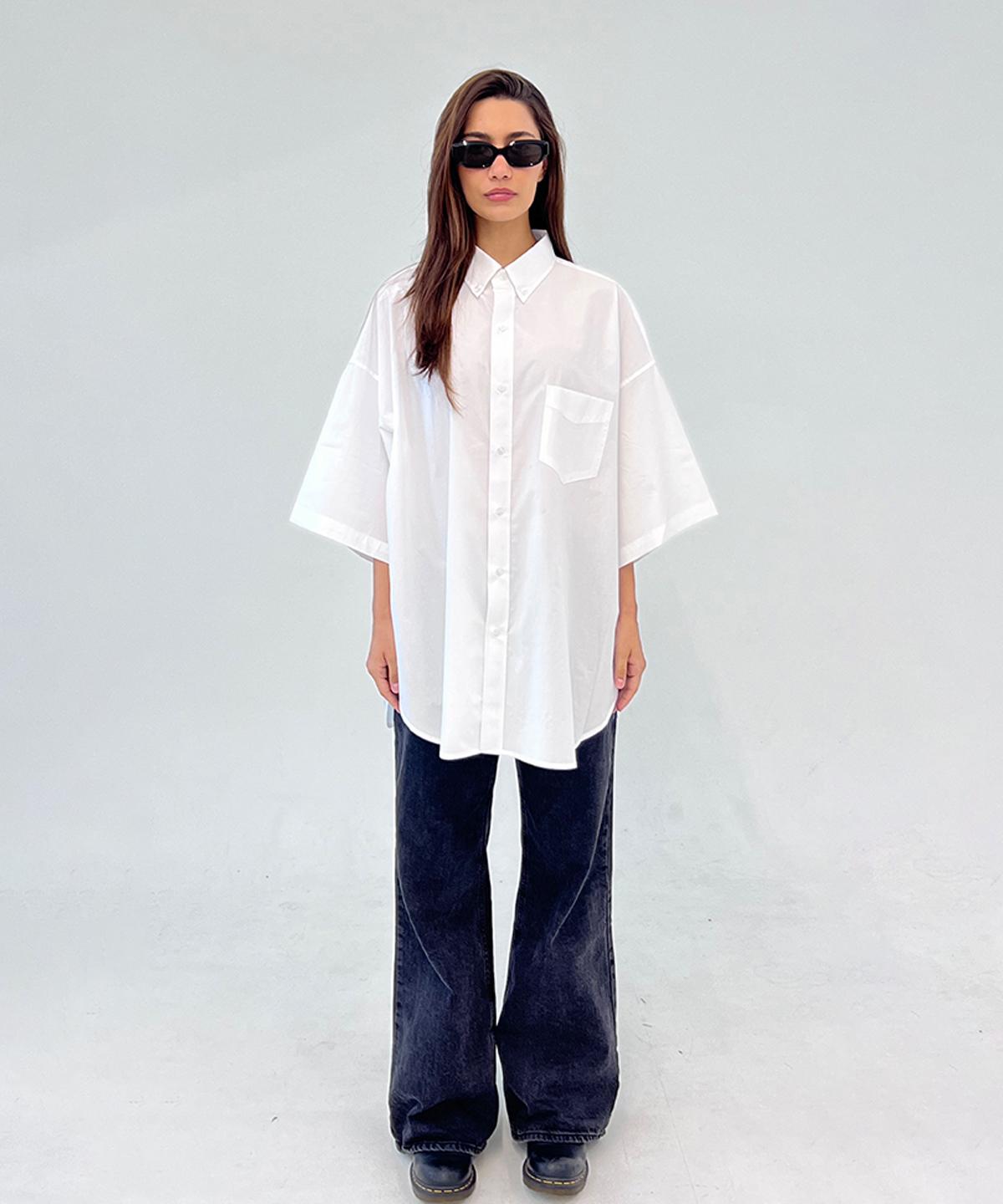 Maison Master Cotton Oversized Shirt Navy/F