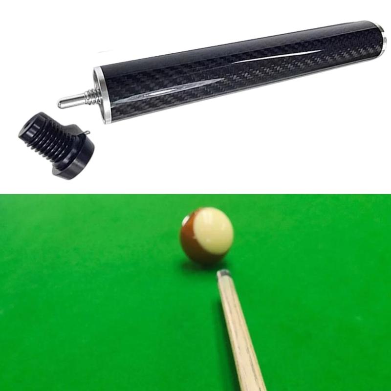 Waterproofs Billiard Stick Lengthener Carbon Fiber Texture Beginner Friendly Training Equipment Practical Cue Lengthener