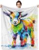 Elephant Throw Blanket for Couch Bed Sofa, Cute Animal Blanket Gift for Women & Animal Lovers