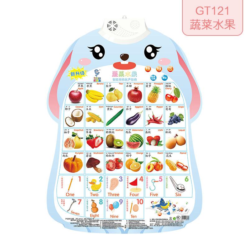Cartoon Animal Sound Chart Kids Early Learning Educational Toy