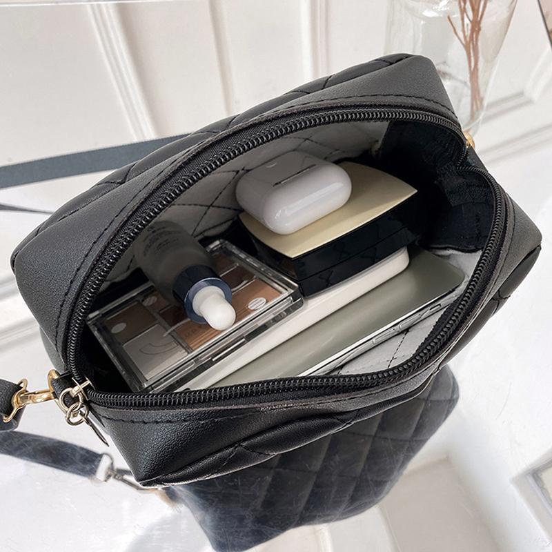 Sacs Bandoulière pour Dames Luxe Pompon Petit Sac Messager pour Femmes Broderie Lingge Décontracté Sac à Épaule Féminin