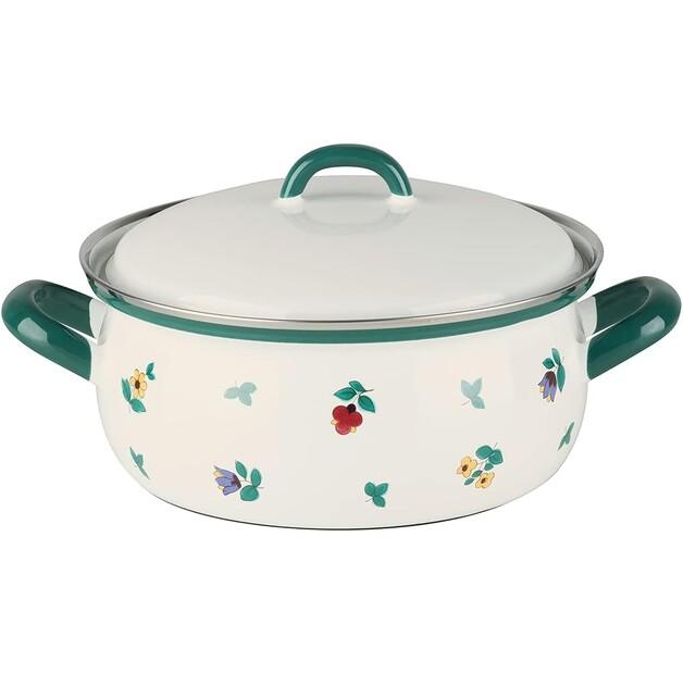 Riess Country Gmundner Streublumen Saucepan with Lid 20 Cm 2 L (0171-049)