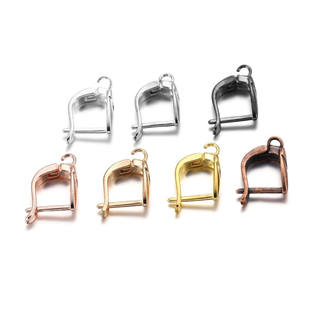 6-12Pcs/lot Gold Color French Earring Hooks Lever Back Open Loop Setting for DIY Earring Clips Clasp Jewelry Making Accessories