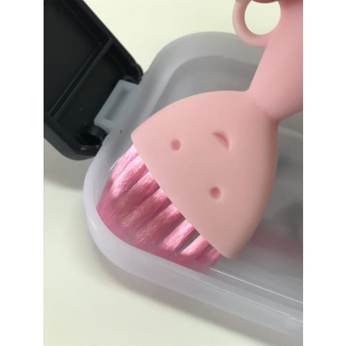 Marna Lunch Box Cleaning Brush, Pink (For Reaching Hard-to-Reach Corners of Lunch Box Lids) Small, K187P
