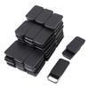 60pcs Small Tin Box Slide Top Rectangular Tin Containers for Candies Jewelry Crafts Lip Balm Storage Black