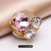 Versatile Decorative Rhinestone Pearl Alloy Button Set for Shirt, Cuff, & Collar
