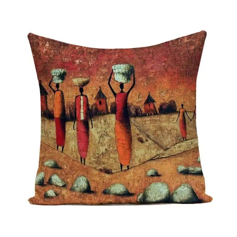 

Чехол на подушку, наволочка, акварель, африканская женщина, домашний декор для гостиной, спальни, дома 45x45cm