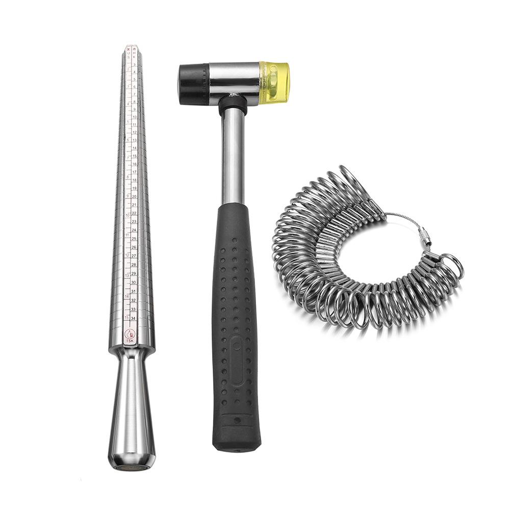 Adjustable Rubber Head Hammer for Finger Ring Sizing and Repair