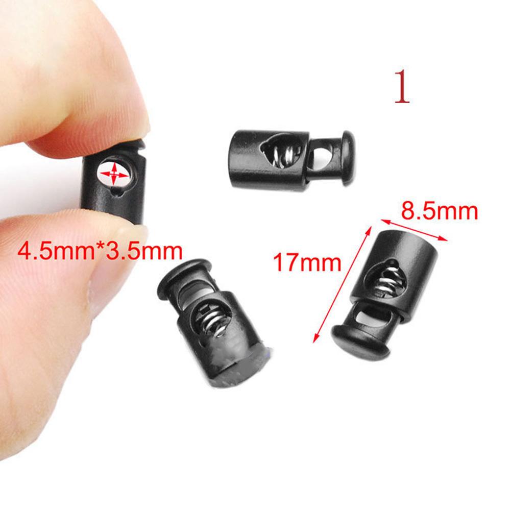 

Stylish Black Rope Clothing Plastic Quantity Cord Lock Stoppers Quantity Robust Plastic Single Hole Design Sleek Black