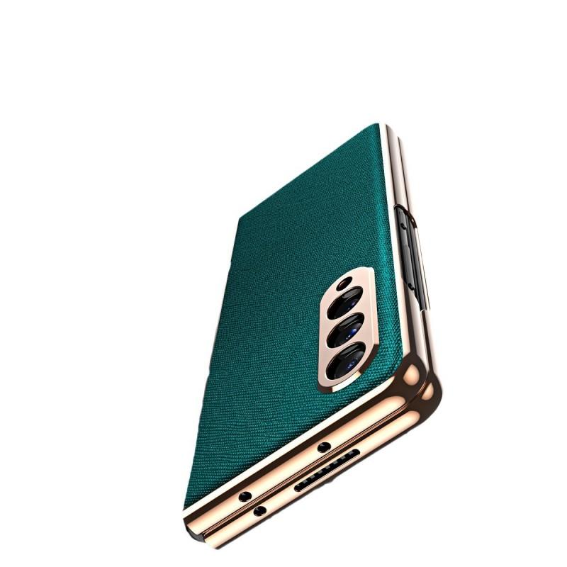 Galaxy Z Fold3 Case Full Cover Protective Leather PC Hybrid With Kickstand W22 Foldable Phone