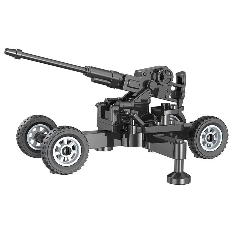 Doll Scene With Anti-Aircraft Maxine Anti-Aircraft Heavy Machine Gun Mortar Assembly Building Block