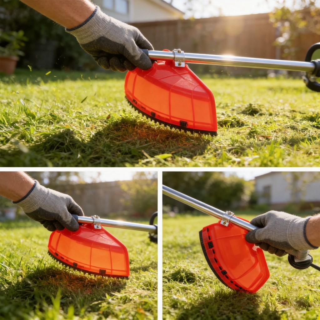 Lawn Mower Grass Guard Panel With Handle For Garden Trimming And Protection
