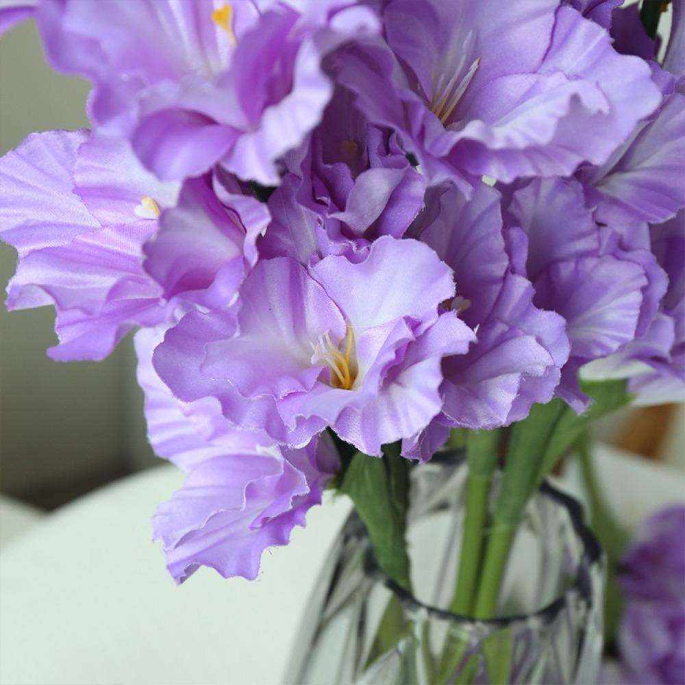 84cm Artificial Gladiolus Branch Real Touch Fake Flowers  Wedding Room Decoration