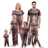 Bedrucktes Süßes Familien-Set Pyjamas Hauskleidung Familie Kurzarm-Oberteil Hose Set