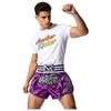 Satin Material Boxing Shorts Embroidery Design Kickboxing Shorts New Fight Shorts  MMA Training