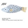 Lightweight Pencil Case Bag Fish Shape Smooth Zipper Closure Pen School Supplies Holder Large Capacity Thickened Canvas Stationery Organizer Storage