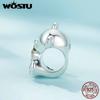WOSTU 925 Sterling Silver Animal Charm Beads for Charm Bracelet Sunshine Bear DIY Jewelry