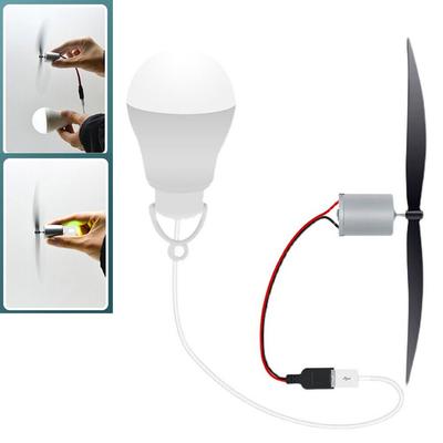 Sada pro DIY větrnou vrtuli USB kabel 1 metr Vrtule pro výrobu větrné energie