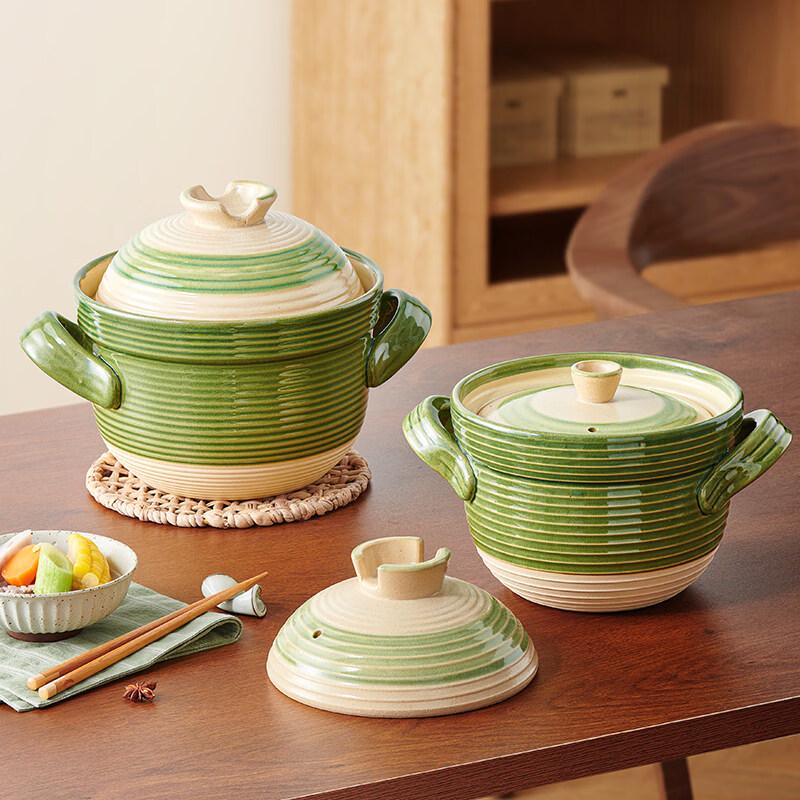 Weidu Double-Lid Ceramic Soup Pot