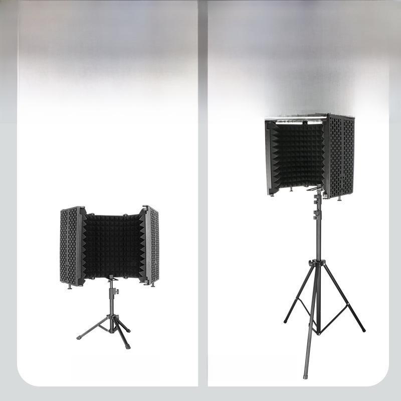 Soundproof Microphone Cover: Noise-Reducing Folding Windscreen for Studio Recording