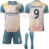 2425 Manchester Citys Tre-borte Commemorative Jersey Bånddesign Absolutt Utgave Champions League Skrift Nei. 9 Harland Forden