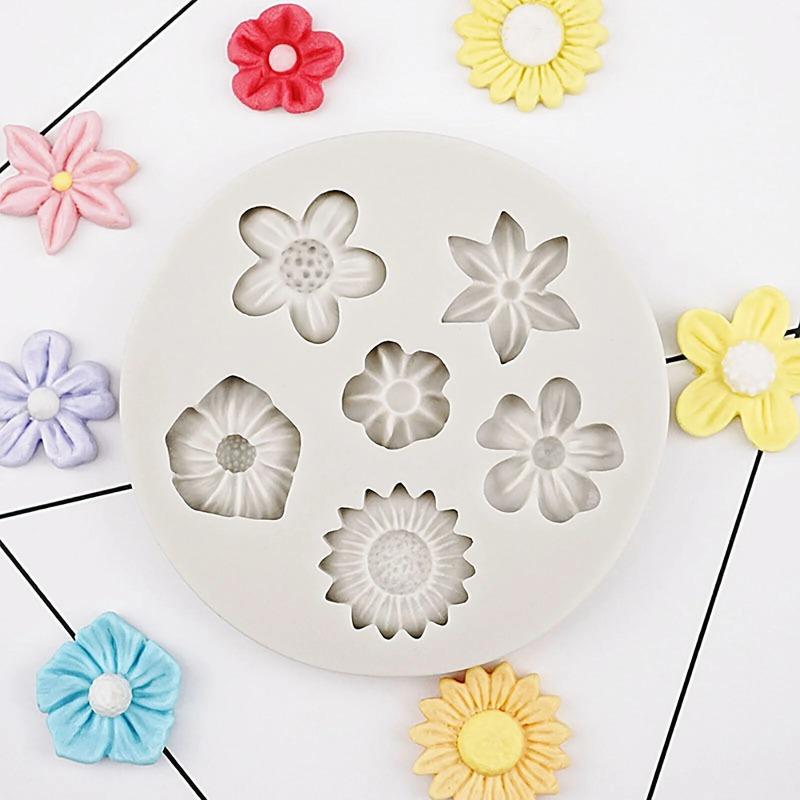 Butterfly Floral Silicone Mold Set for Fondant Resin Crafts Versatile Mold Kit for Cake Decoration DIY Projects Baking Tools