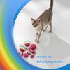 Rainbow Toy Ball, Cat Solid Elastic Ball Pet Supplies Kitten Puppy Ball Toy Cat Ball EVA Floating Water