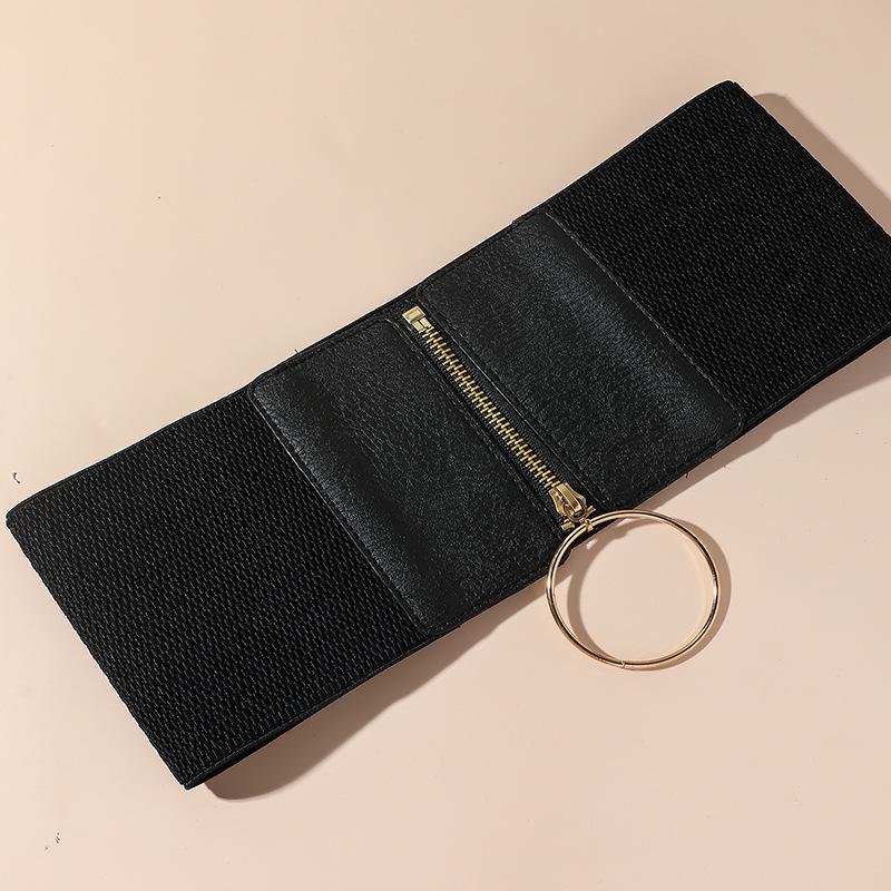 

Модный эластичный широкий пояс на талию для женщин — модный, универсальный и декоративный для юбок и рубашек