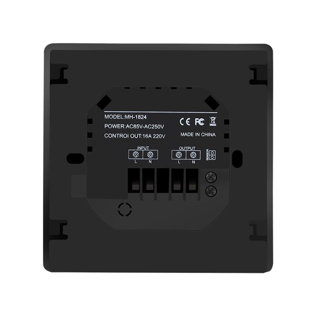 Wi-Fi Smart Thermostat 16A Digital Temperature Controller APP Remote Control Weekly Circulation Programmable Electric Underfloor Hting with Large LED 