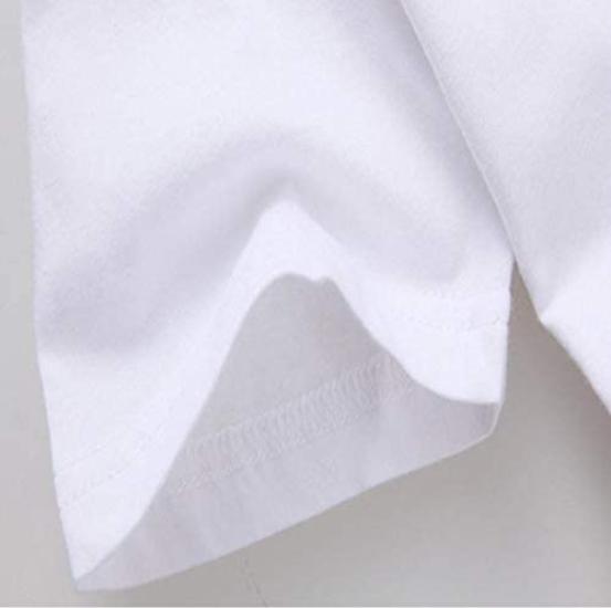 Aspersio Short Sleeve Cat Print Relaxed Crew Neck Short Sleeve Cut and Smooth White Shirt, Fit, One-Point T-Shirt, Tee, Cute, Natural, Sewn, Cute,
