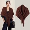 Koreanischer Stil Einfarbiger Strickschal Damen Winter Warm Vielseitiger Nackenwärmer
