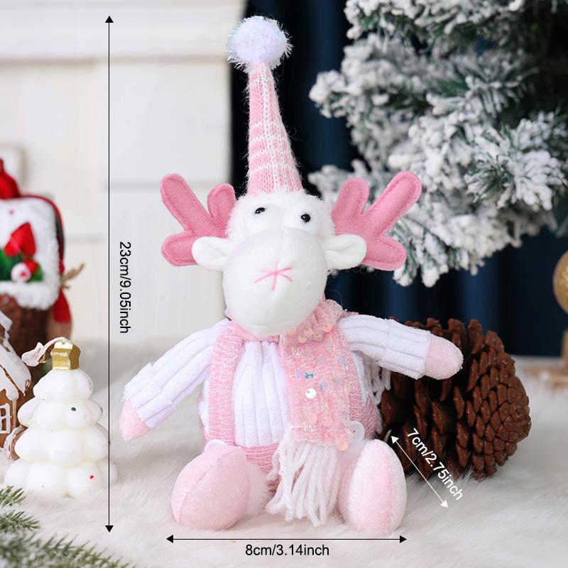 High-end Knitted Christmas Gnome Plush Ornament with Pointed Hat