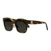 Celine Logo Acetate Irregular Sunglasses Unisex Sunglasses Tortoise CL40222F-5553A