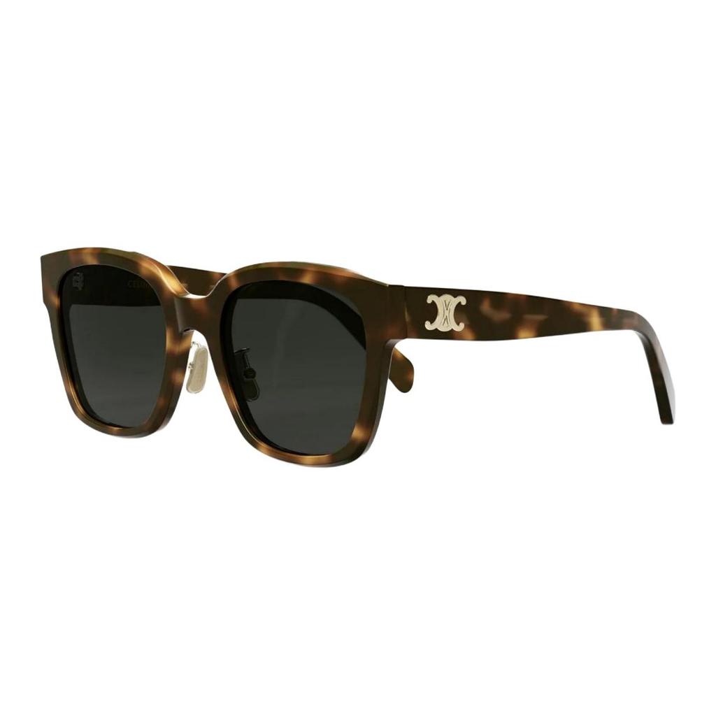Celine Logo Acetate Irregular Sunglasses Unisex Sunglasses Tortoise CL40222F-5553A
