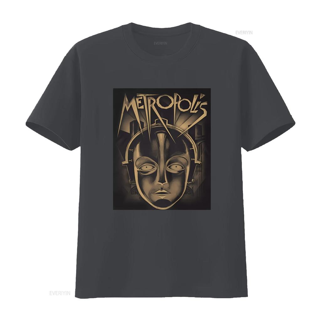 Plan 9 Metropolis Face T Shirt Retro Futuristic Design High Quality Print Perfect for Sci Fi Fans vintage Washed Slightly