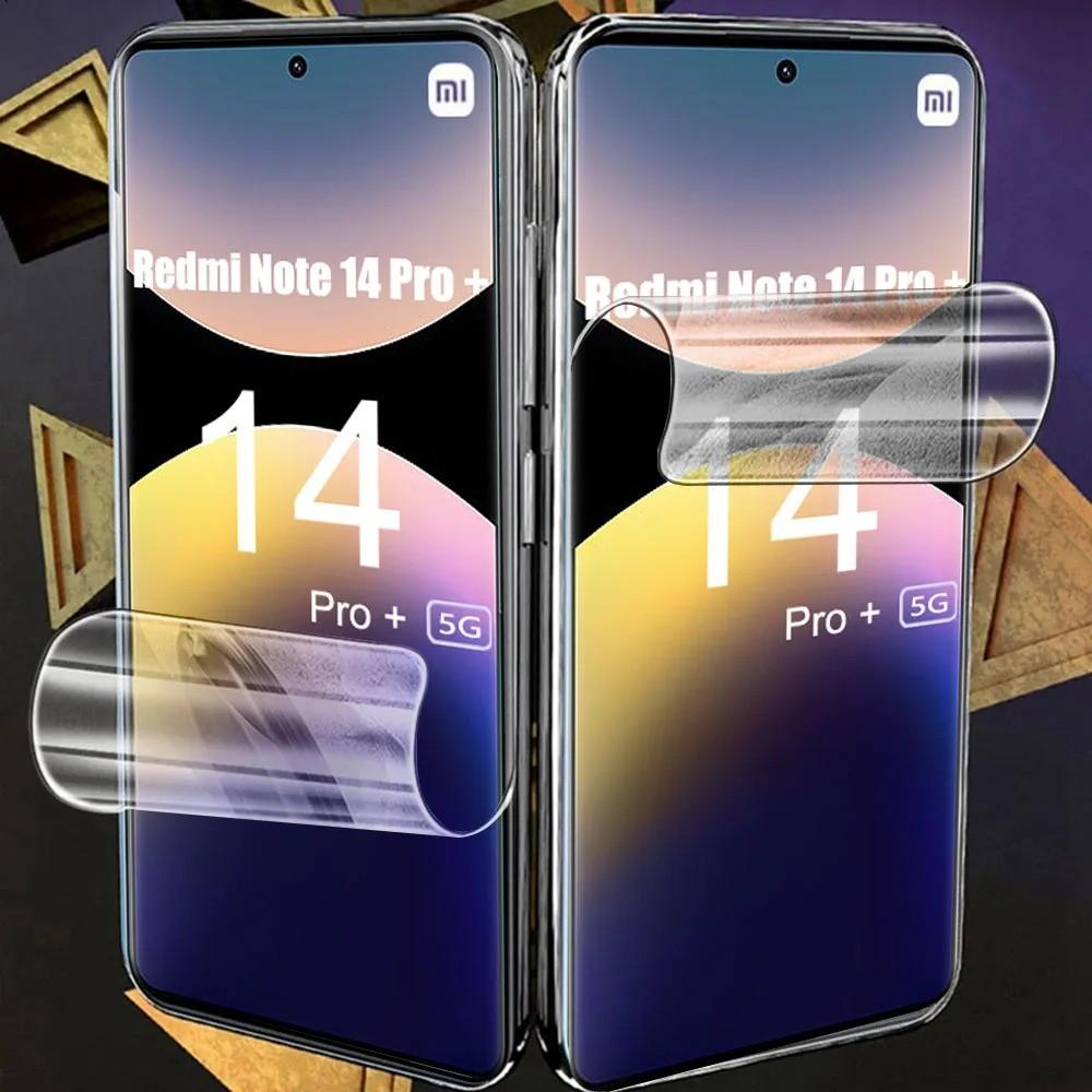 2 Stück Für Xiaomi Redmi Note 14 13 12 11 10 9 8 Pro Plus 15C 14C 13C A5 A3 12s 11s 10s 9s 12C 10C 9A Vollabdeckung HD Klar Weiche Hydrogel-Folie Displayschutz