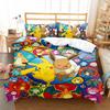 3D Digital Printing Quilt Cover, Pillowcase, Bedding, Cartoon Three-Piece Set, Home Textile Four-Piece Set