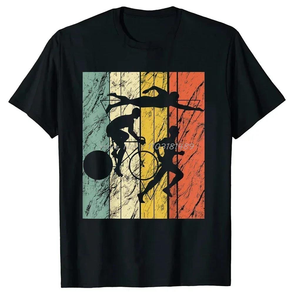 Triathlon Be Great At Three Sports Funny T Shirt Unisex Summer Streetwear Triathlete Runninger Swimmings Bikings TShirt Tees Black